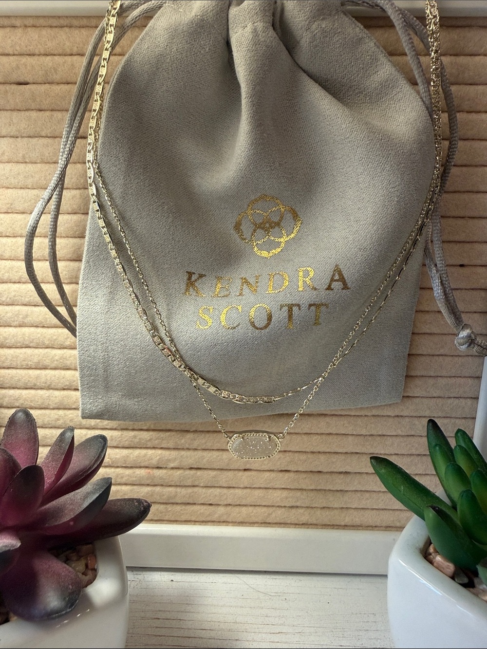 🌟🤍🌟 Kendra Scott Elisa MultiStrand Necklace - Picture 8 of 8